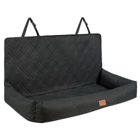 VEVOR Dog Car Seat, Waterproof Dog Booster Seat for Car, Pet Car Seat with Clip-On Safety Leash, PP Cotton Filling
